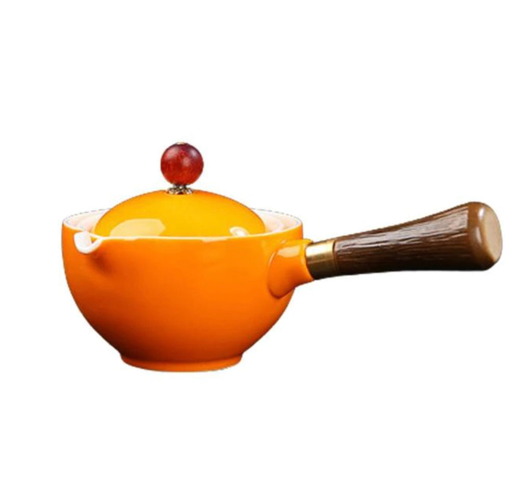 orange teapot