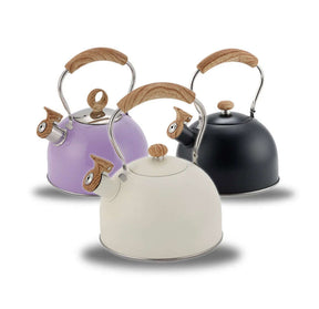 Lavender steel kettle